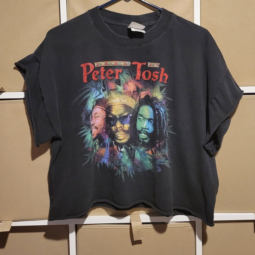 Vintage Peter Tosh Honorary Citizen Cropped Tee Shirt Men's XL